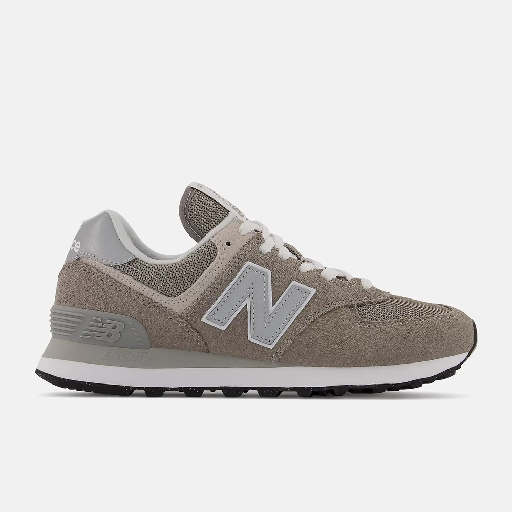New Balance® (Women's 7.5 B) 574 Core Sneakers in‎ Grey/NB White